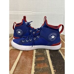 Chuck Taylor All Star Ultra Mid Blue Enamel Red Converse Sneakers Men's Sz 11.5‎